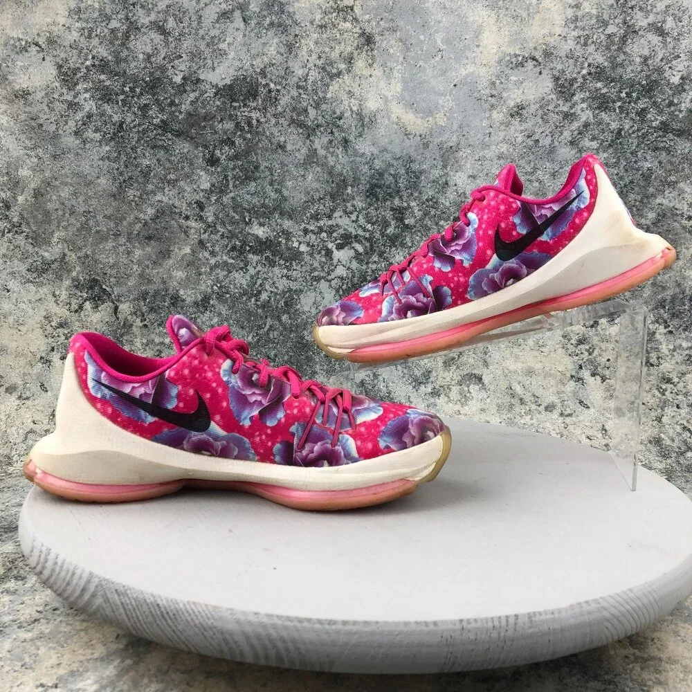 Nike Youth Size 6Y Kevin Durant KD 8 Aunt Pearl Pink Basketball Shoes 837786-603